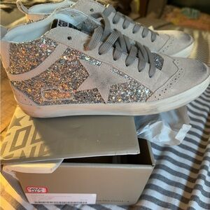 GG Glitter High-Top Sneakers